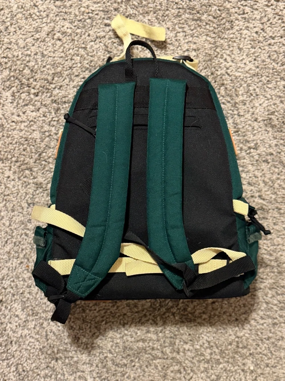Canon Dark Green and Black Backpack with Tan Trim